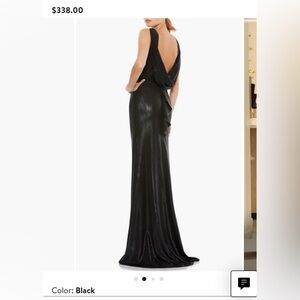 Metallic Bateau Neck Column Gown
Ieena for Mac Duggal